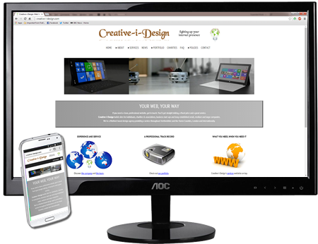 Responsive web sites from Creative-i-Design